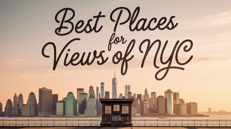 best view of new your city with the words best places for views of nyc